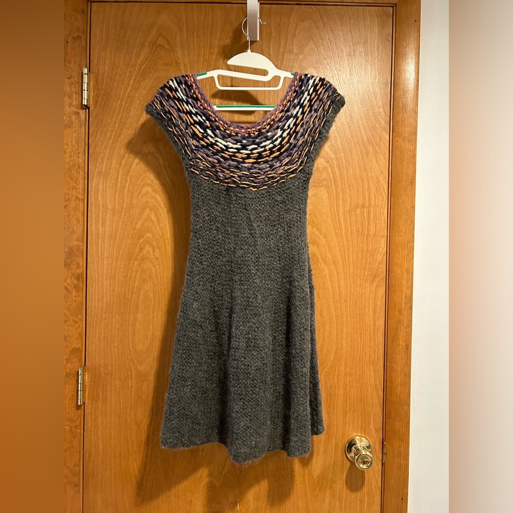 Free people gray knit alpaca dress tunic